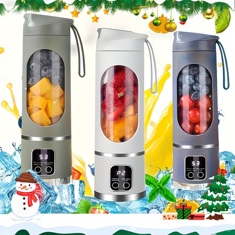 Portable USB Rechargeable Blender & Juicer | Personal Smoothie Maker with Digital Display