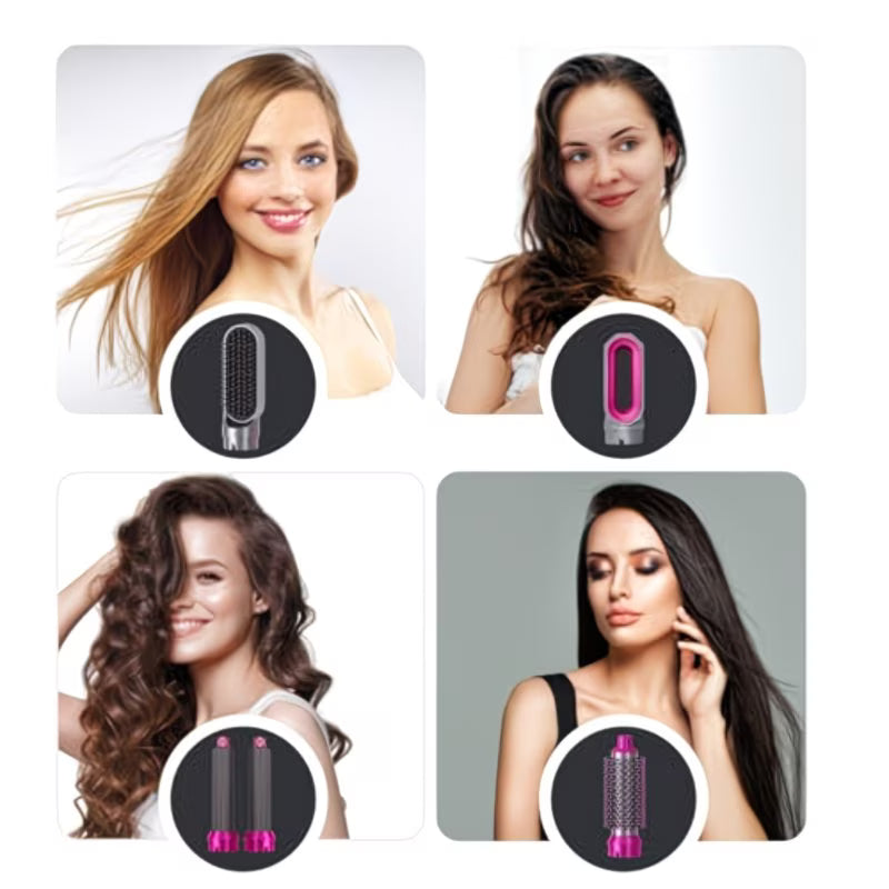 5-in-1 Professional Hair Styler | Multi-Function Hair Dryer, Curler & Styling Brush