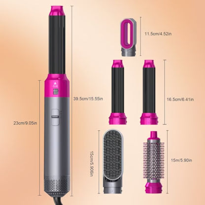 5-in-1 Professional Hair Styler | Multi-Function Hair Dryer, Curler & Styling Brush