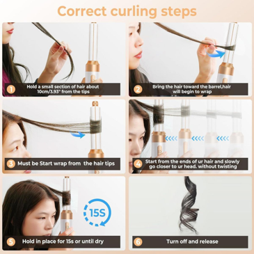 7-in-1 Professional Hair Styler & Airwrap | Multi-Function Hair Dryer, Curler & Volumiser