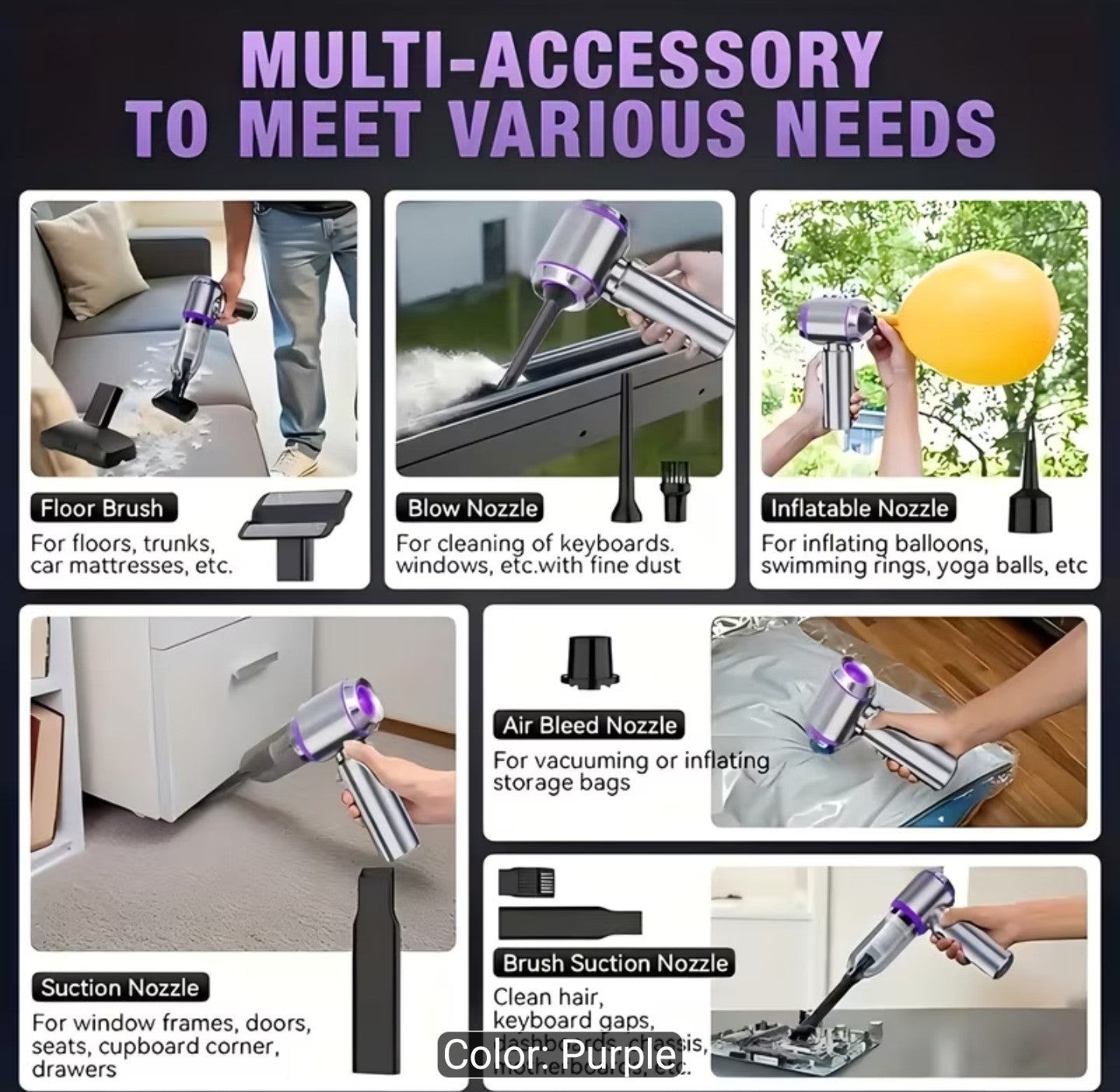 Portable Wireless Vacuum Cleaner