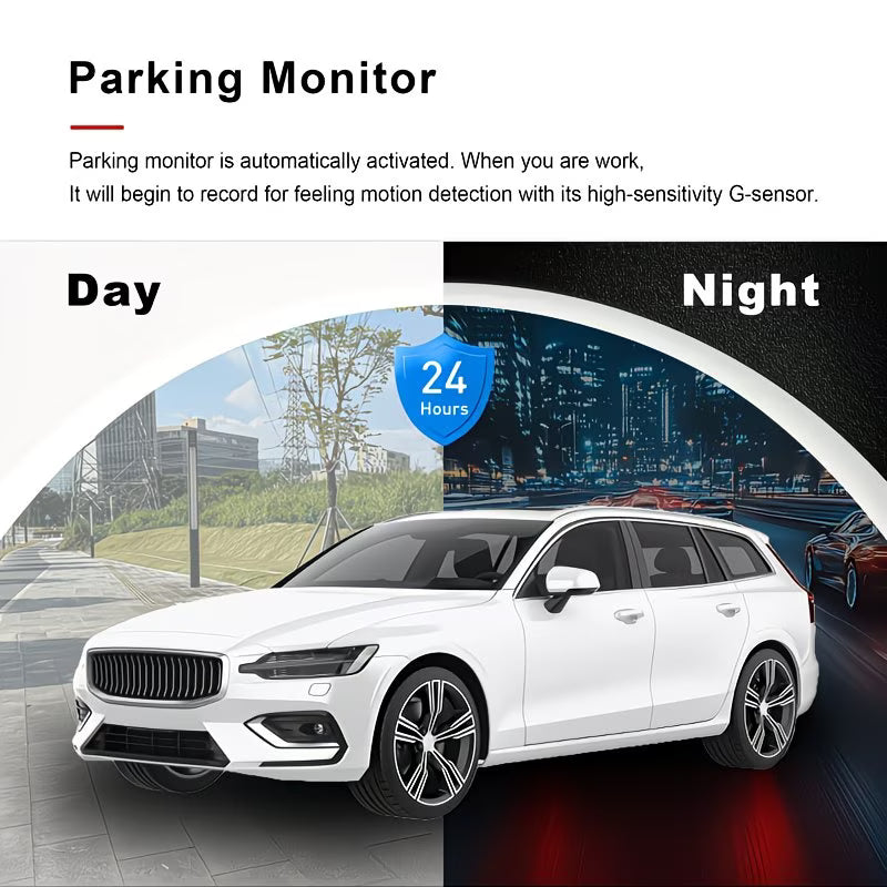 Dual Lens HD Dash Camera | 1080P Front & Interior Car Camera with Night Vision