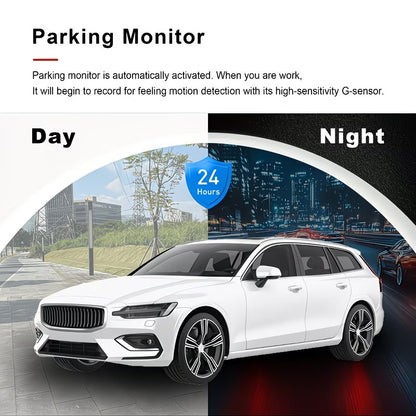 Dual Lens HD Dash Camera | 1080P Front & Interior Car Camera with Night Vision