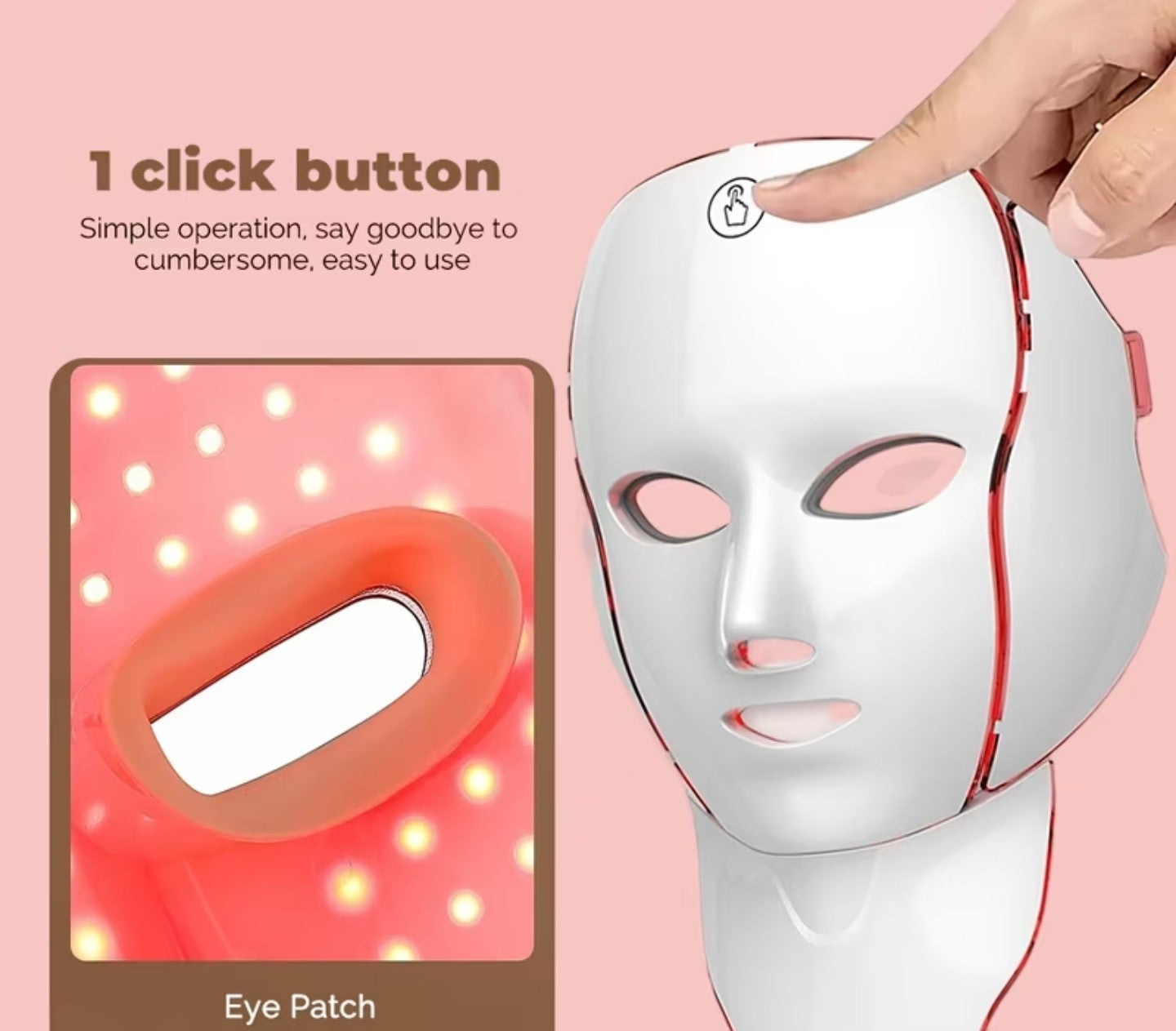 7-In-1 Face And Neck LED Mask