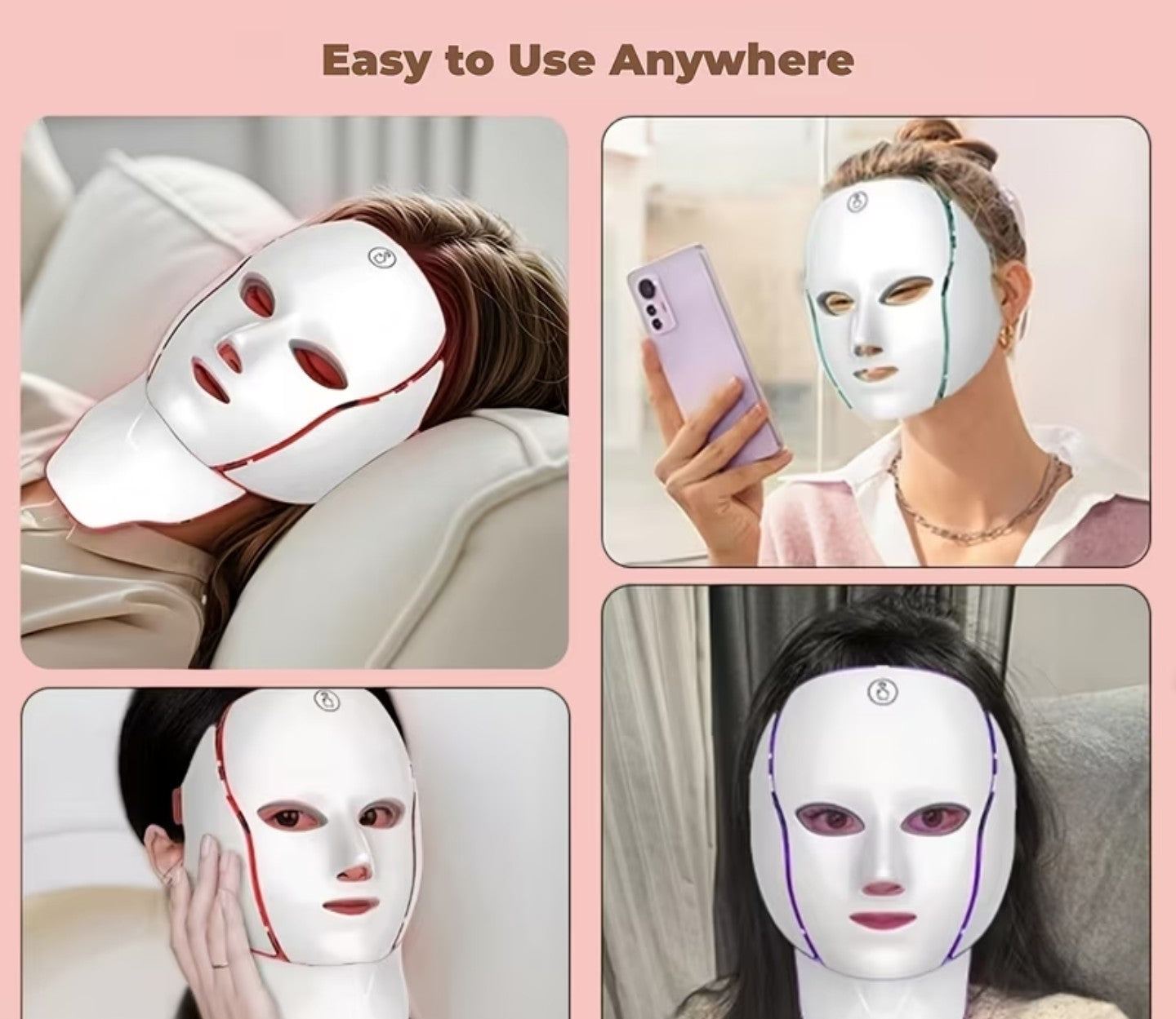 7-In-1 Face And Neck LED Mask