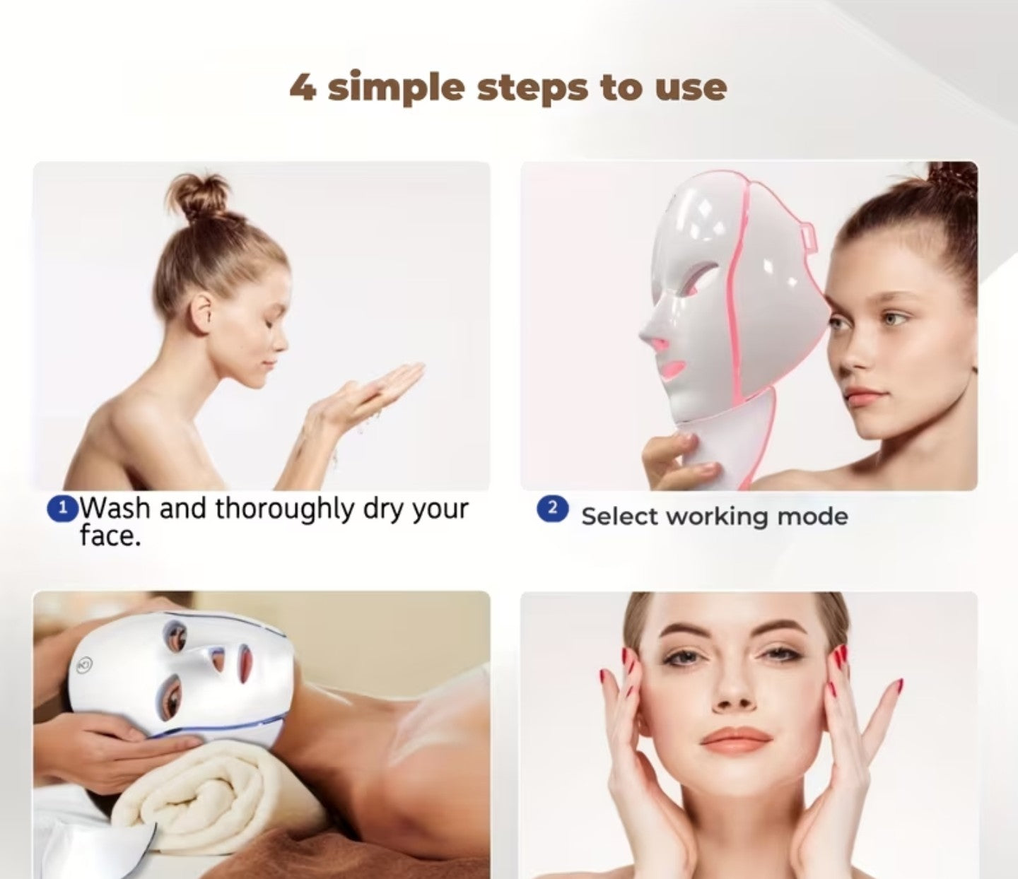 7-In-1 Face And Neck LED Mask