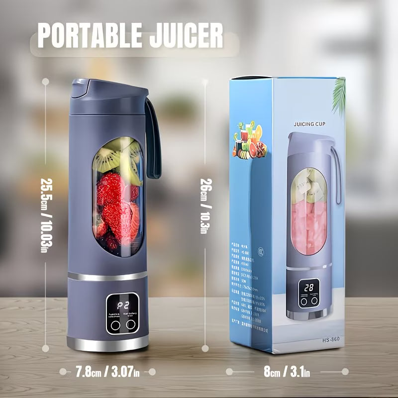 Portable USB Rechargeable Blender & Juicer | Personal Smoothie Maker with Digital Display