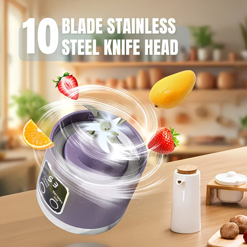 Portable USB Rechargeable Blender & Juicer | Personal Smoothie Maker with Digital Display