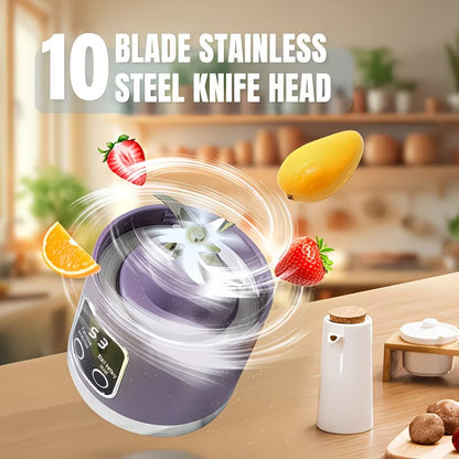 Portable USB Rechargeable Blender & Juicer | Personal Smoothie Maker with Digital Display