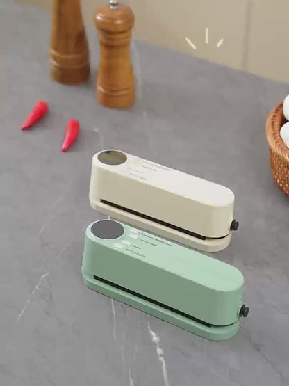 Portable USB Vacuum Food Sealer | Mini Rechargeable Food Preservation & Bag Sealing Kit